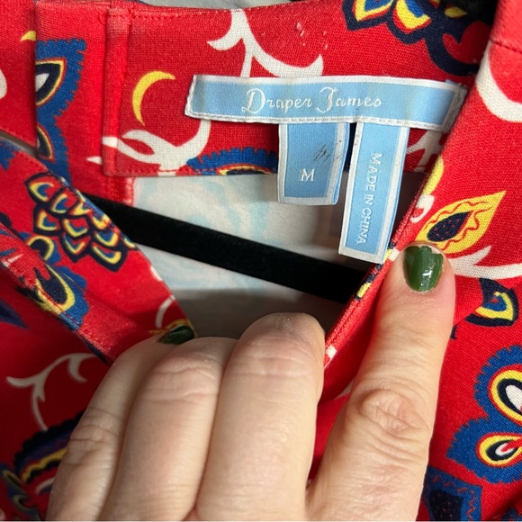 DRAPER JAMES Oak Hill Vines Hillsboro Floral Paisley Shift Dress, M - Picture 14 of 15